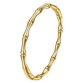Bamboo Cuff Bangle Bracelet-0