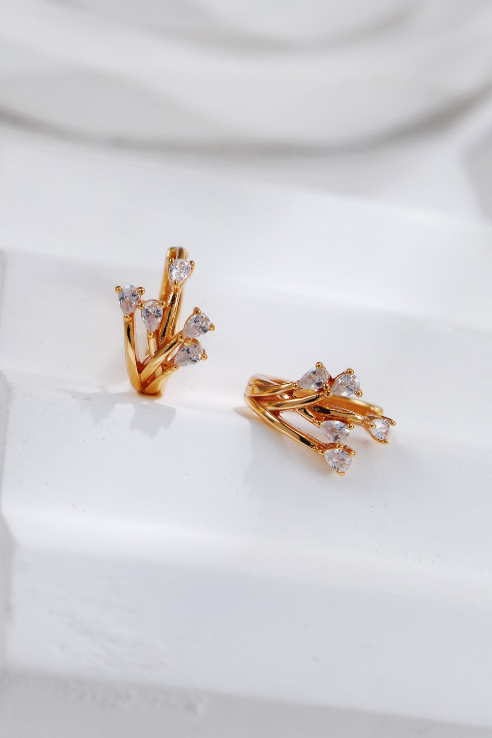 Elegant Design Zircon Earrings-1