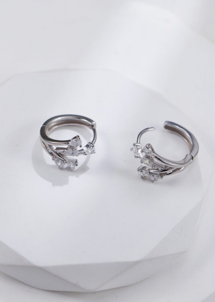 Elegant Design Zircon Earrings-5