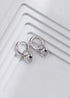 Heart-shaped Zirconia Earrings-1