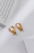 Heart-shaped Zirconia Earrings-2