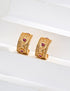 Vintage Heart-Shaped Zircon Earrings-1